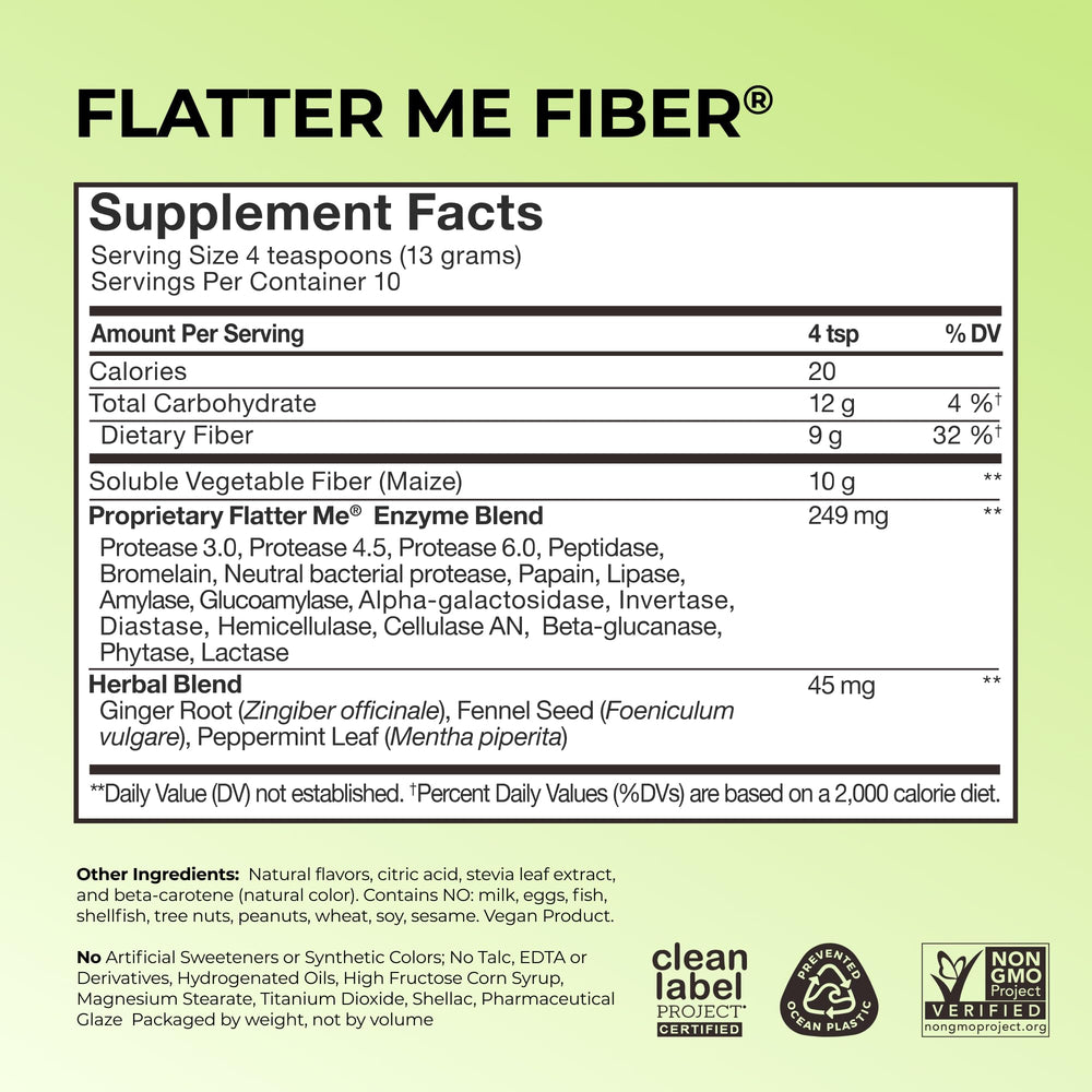 HUM Flatter Me Fiber GLP-1 Booster powder dispensing action for convenient daily use.