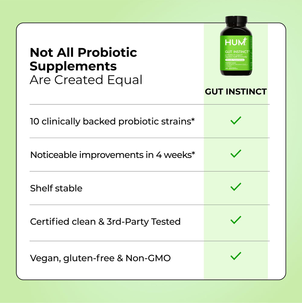 HUM Gut Instinct may support immune health alongside daily digestion.