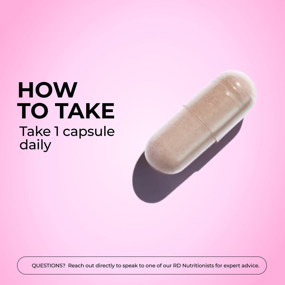 HUM Hair Strong back label confirms daily two-capsule usage guidance.