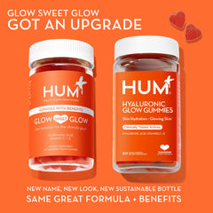 HUM Hyaluronic Glow packaging front view highlighting clean-label look
