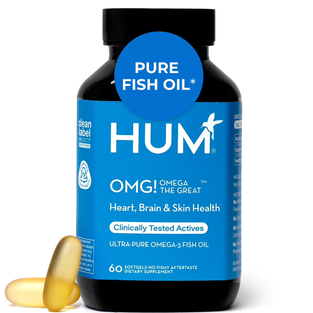 HUM OMG! Omega The Great bottle of softgels for daily omega support