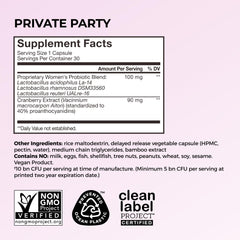 HUM Private Party bottle pour shot suggesting easy daily intake.