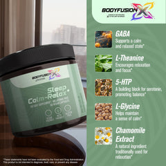 BodyFusionX Lemon Balm close-up highlighting natural sleep aid ingredients.