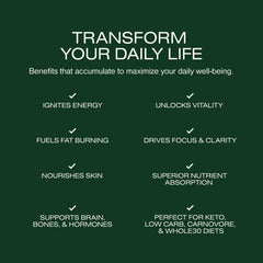 HUMAN NATURE Jump Start bison tallow visual suggests natural energy fats.