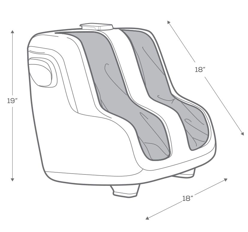 Human Touch Reflex SOL Plus compact design fits in smaller home spaces.