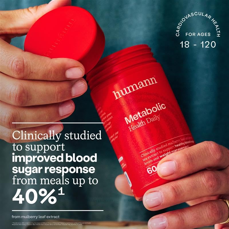 Humann Metabolic Health Daily bottle back view with ingredients transparency