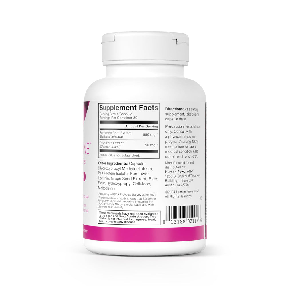 Humann SuperBerine product shot with serving suggestion on a morning routine.