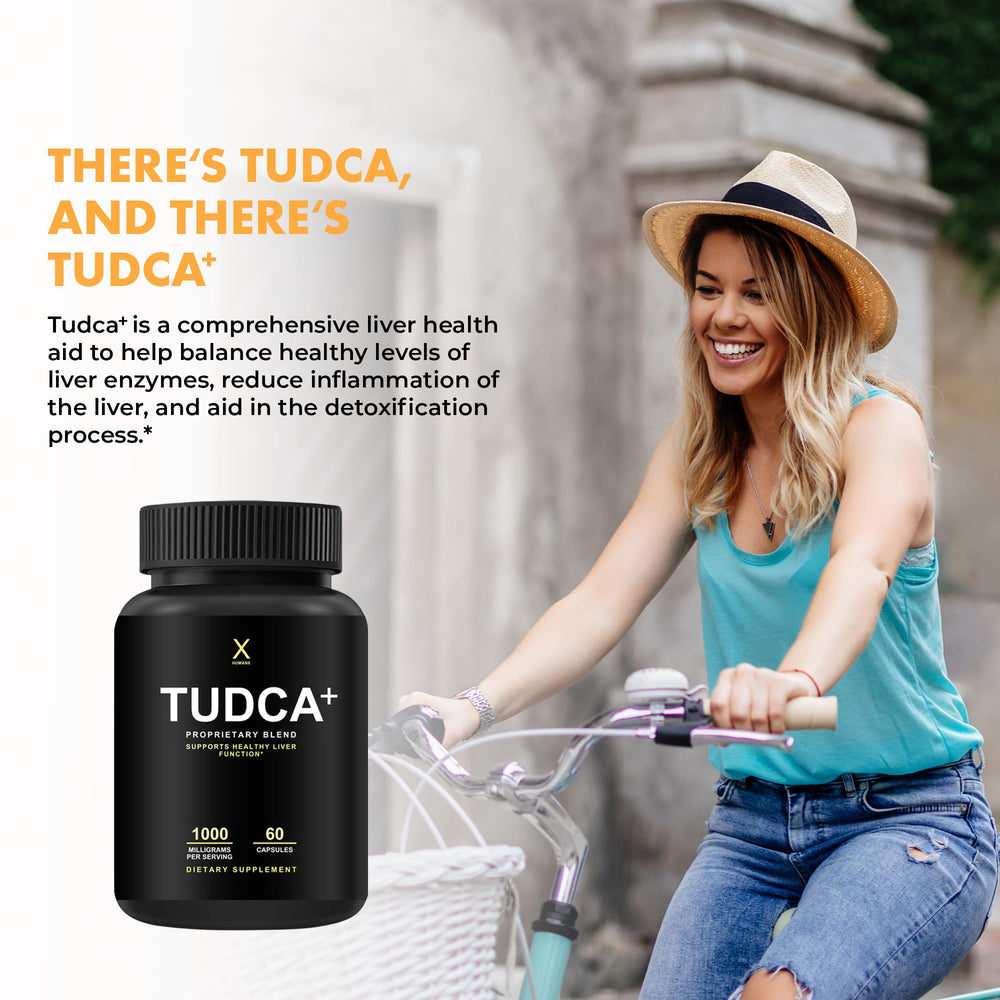 HumanX Tudca+ closeup of pterostilbene ingredient emphasizing antioxidant support.