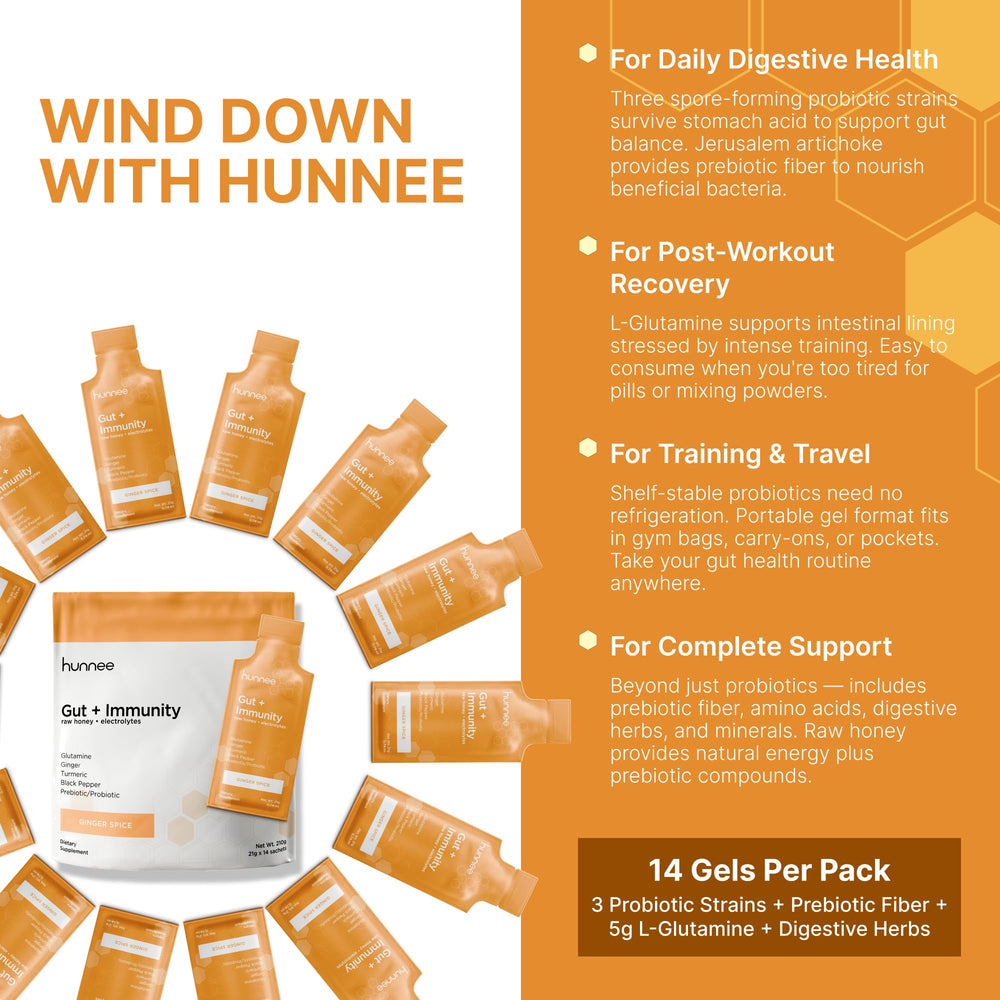 Ginger, turmeric, and black pepper emphasize enhanced absorption and gut support.