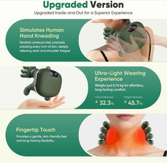 Huprh Neck Massager hands-free design supports multitasking during work or relaxation