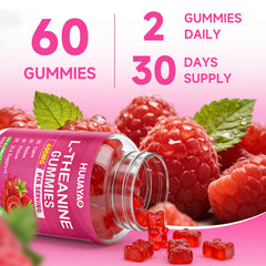 HUUAYAO L-Theanine Gummies lab-tested seal ensures quality.