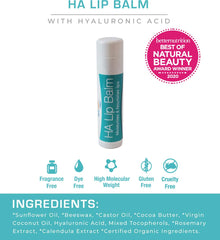 Hyalogic Lip Balm on lips offers natural moisture and resilience