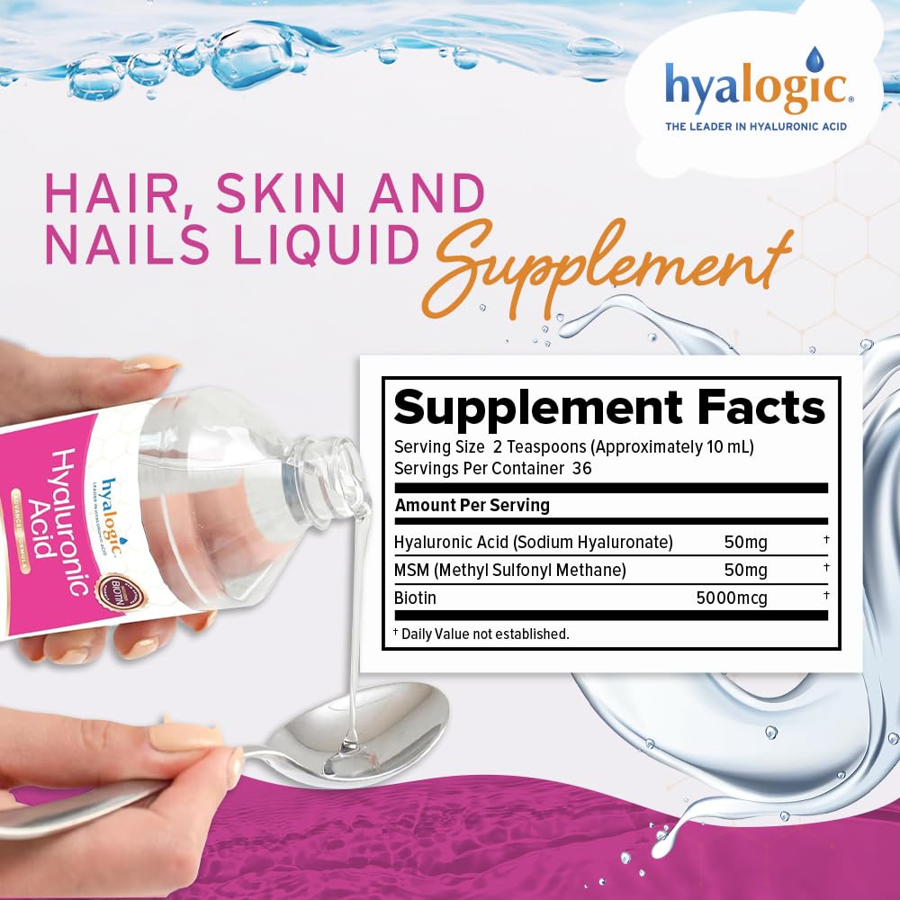 Hyalogic label closeup highlighting high molecular weight formula