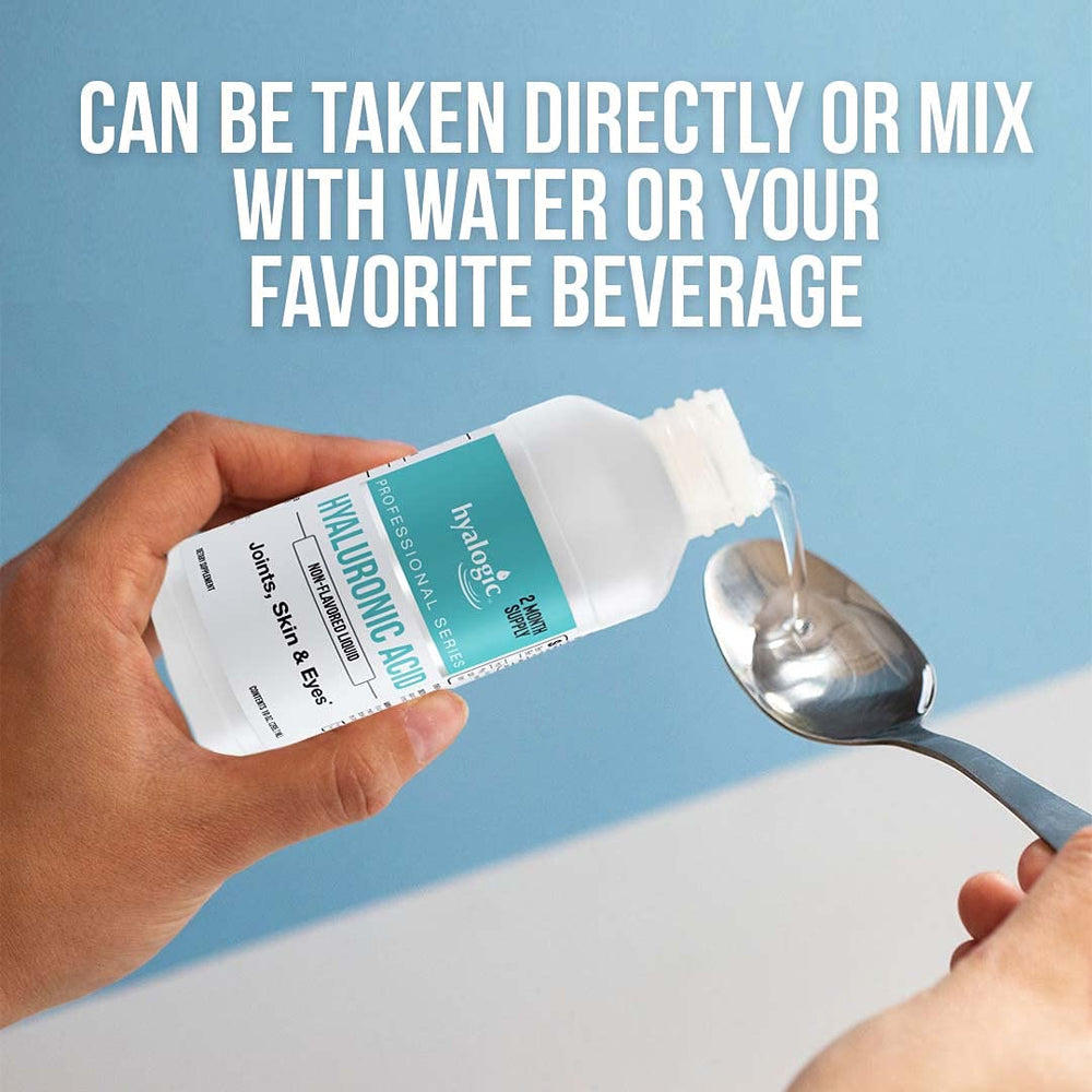 Hyalogic Professionals Series liquid texture closeup shows smooth, odorless consistency
