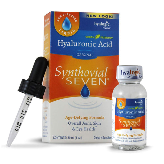 Hyalogic Synthovial Seven bottle with pour for daily hydration routine