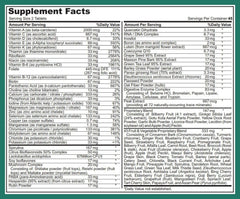 Ingredients panel illustrates probiotics, enzymes and superfoods included.