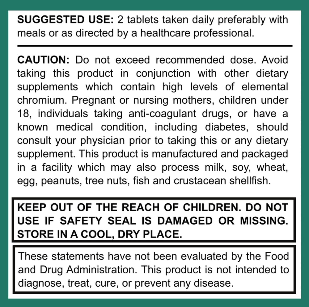 MEGA-M supplement facts panel notes USA-made facility for trusted quality.