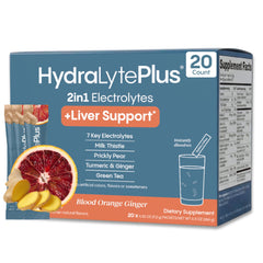 Hydralyte Liver Support bottle closed for on-the-go hydration.