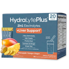 Hydralyte Liver Support packaging for convenient hydration on the go