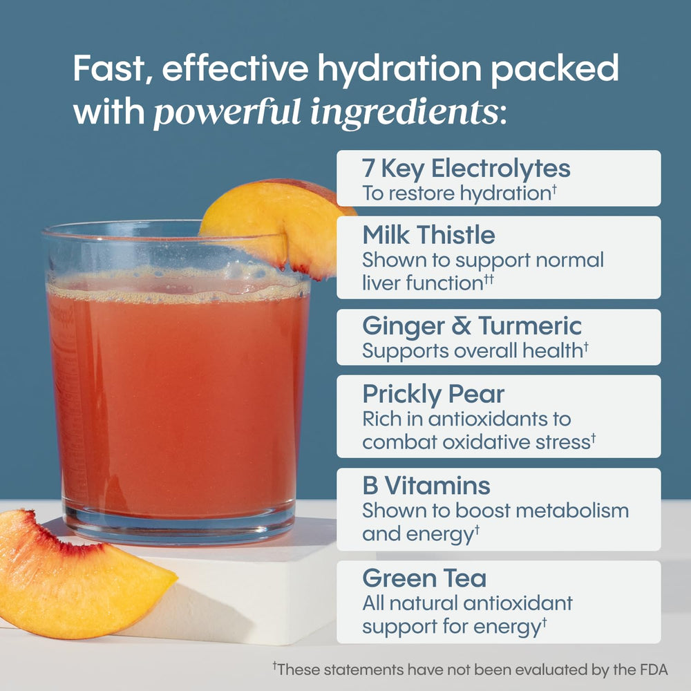 Hydralyte Liver Support Turmeric Ginger closeup showcases antioxidant-rich ingredients.