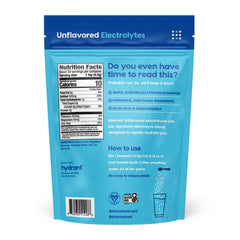 HYDRANT electrolyte powder stirred into water for rapid rehydration
