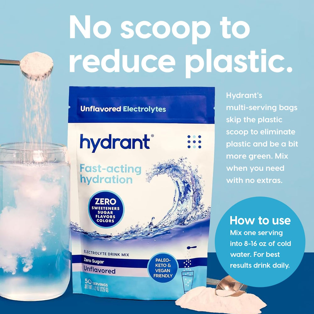 HYDRANT travel-friendly hydration sachets for on-the-go workouts and travel