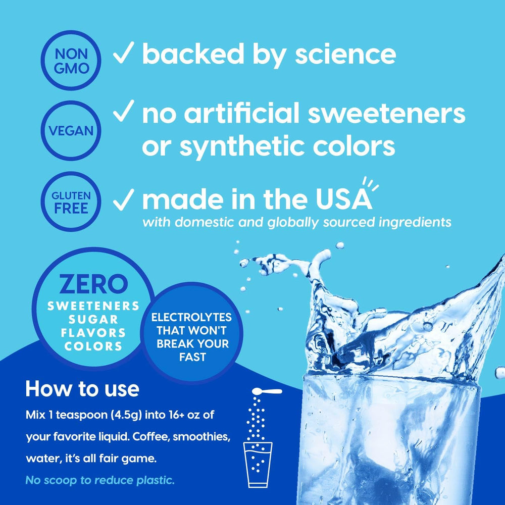 HYDRANT unflavored hydration powder packet for any drink