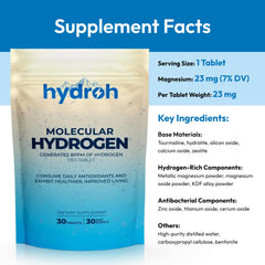Hydroh hydrogen water is poured into a glass for refreshment.