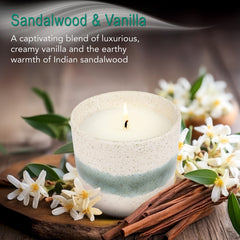 Hyggelight Edith 100% soy wax with cotton wick for clean burn.