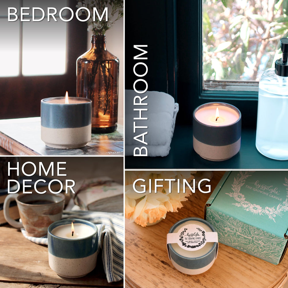 Hyggelight wildflower seed label enables post-use garden growth.