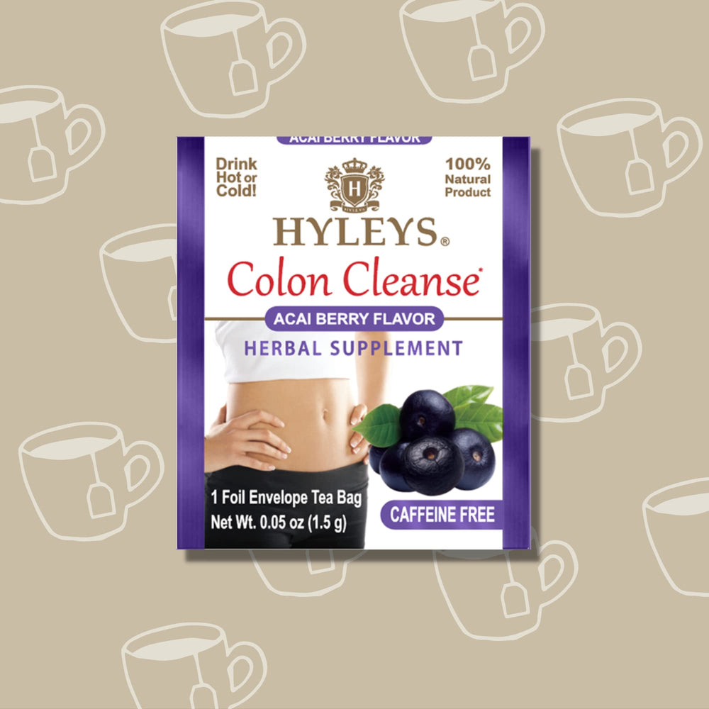 Product image with glass of tea showing inviting color and flavor.