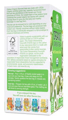 Hyleys Organic Green Tea Soursop Flavor brewed cup releases tropical aroma and smooth finish.
