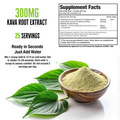 Hypervant Bluhr Kava Drink Powder scoop and serving size supports consistent dosing