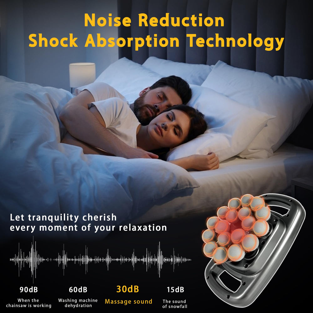 HYUVCX 10 mm head delivers deep tissue percussion.