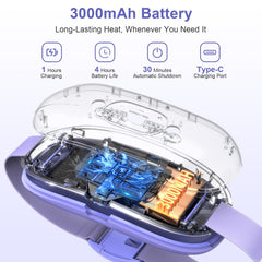 HZD 2000mAh battery delivers 3-5 hours of warmth