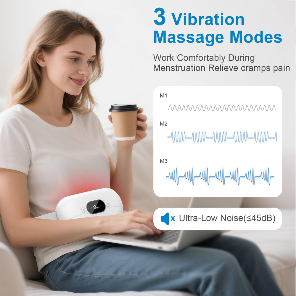 HZD device offers 3 heat levels and 3 massage modes for personalized comfort