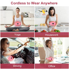 HZD discreet wearable heating pad can be worn under clothing for mobility