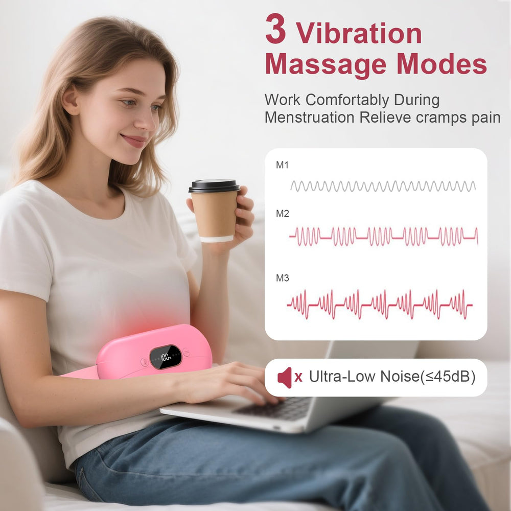 HZD device with 3 heat levels and 3 massage modes for personalized comfort