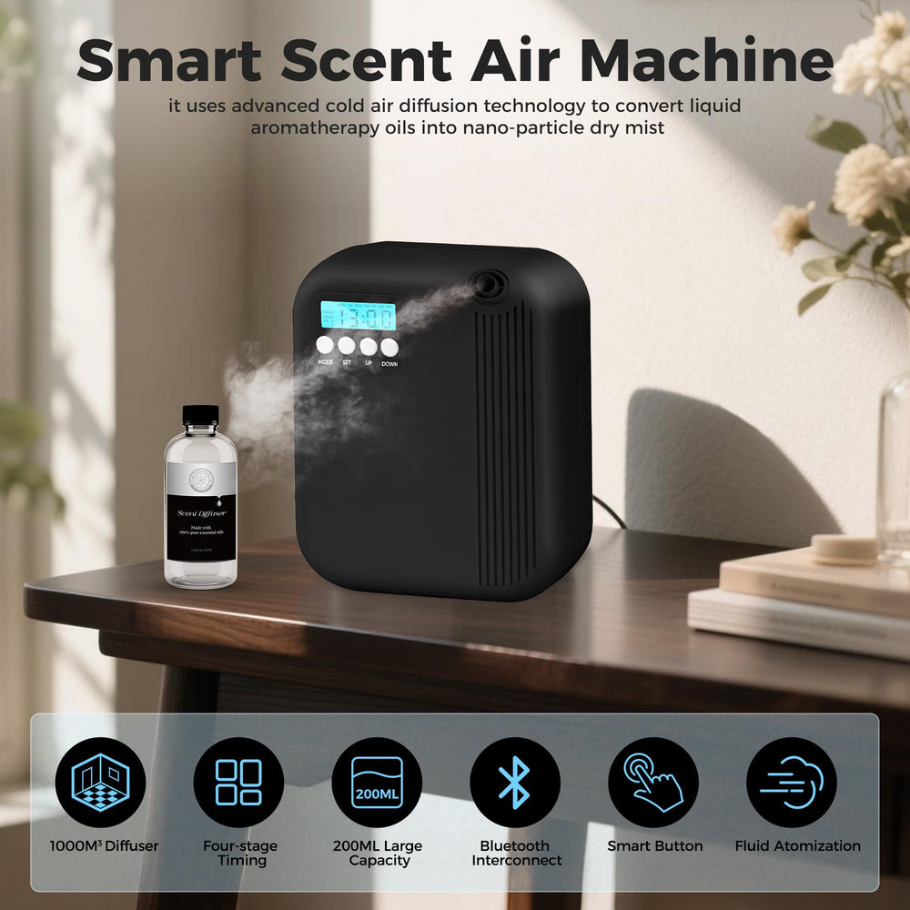 HZQVA Hotel Collection Diffuser nano dry mist for clean, quiet aromatherapy.