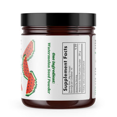 I Am Joy Co. Watermelon Seed Protein Powder jar, convenient vegan protein source.