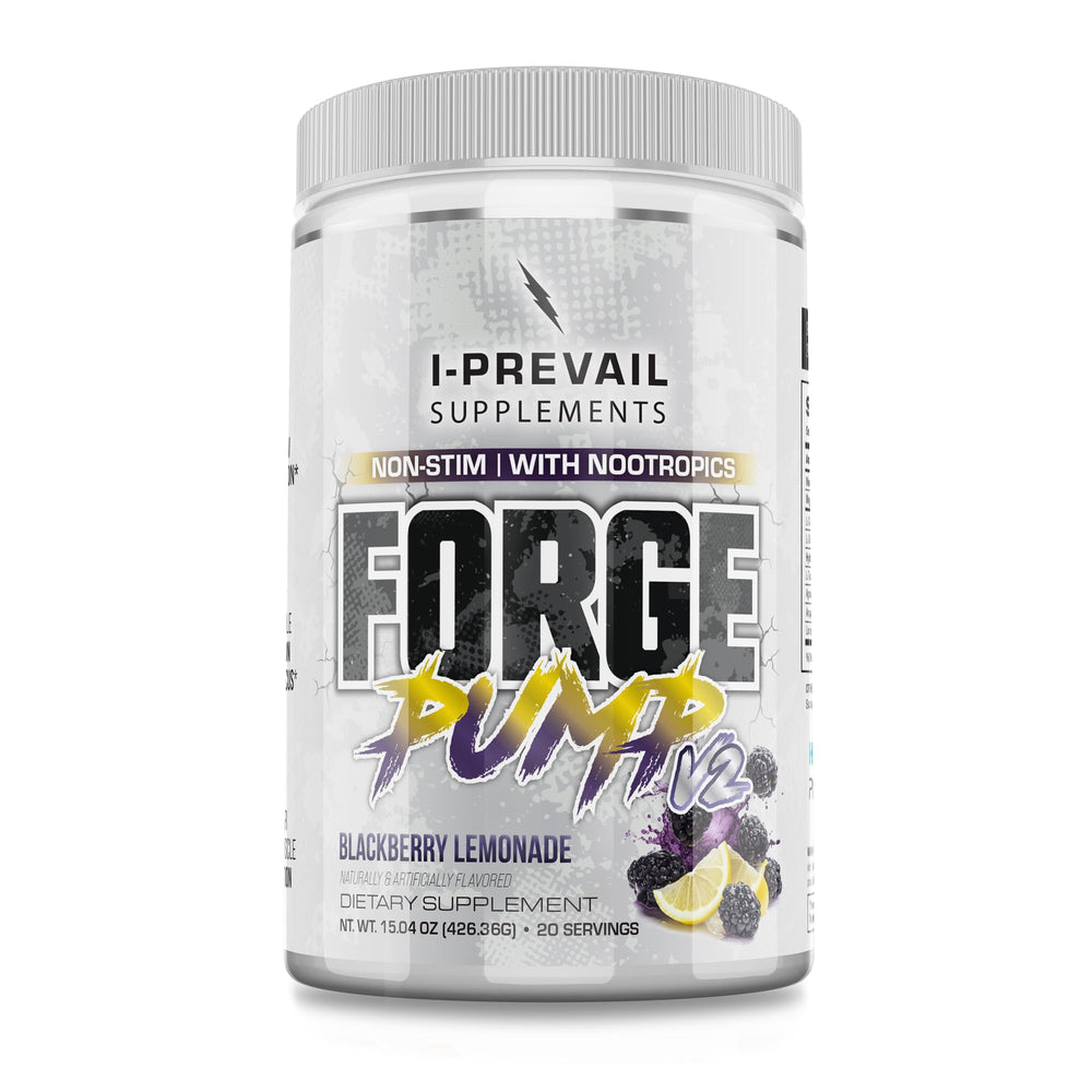 I-Prevail Forge Pump V2 bottle pour highlighting hydration for intense workouts
