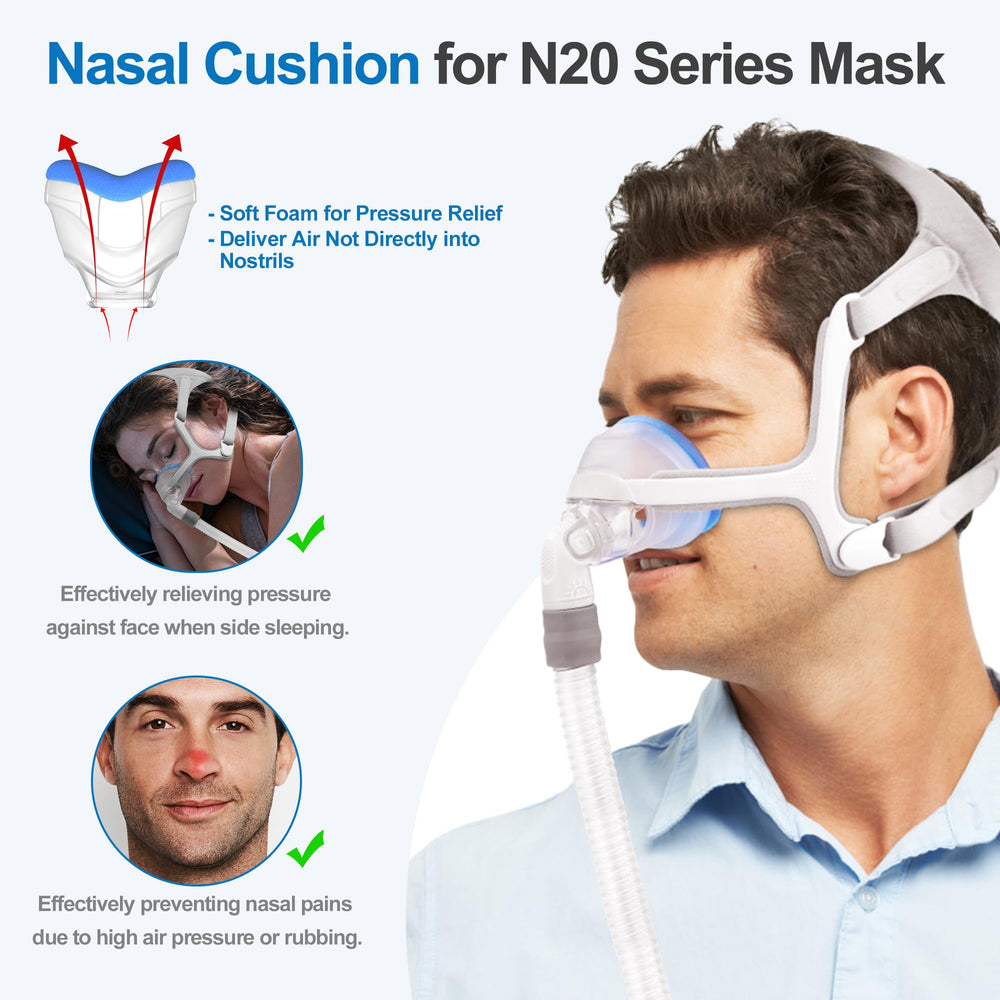 IBEET N20 blue cushion side view highlighting side sleeping comfort
