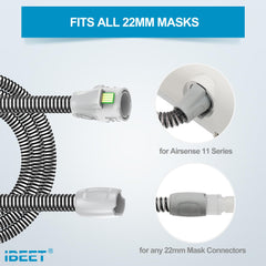 IBEET compatible hose with Climate-Line and AirSense 11 series connectors.