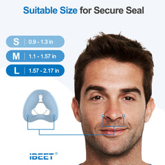 IBEET upgraded vent directs exhaled air downward for quieter nights.