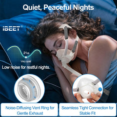 IBEET vent ring close-up with cotton diffusion for quieter nights