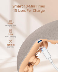 ibreo eye massager contours to eye shape for comfortable wear