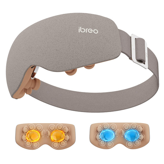 ibreo eye massager with heat and cool therapy for refreshed eyes after long screen time
