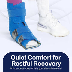 Ice Box ankle pad with high ice-to-water ratio increases cooling efficiency.