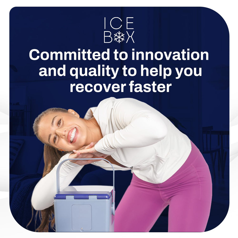 Ice Box compact portable design fits easily on the bedside or desk.