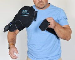 Ice It! Pump shoulder wrap on shows one-size-fits-all versatility.